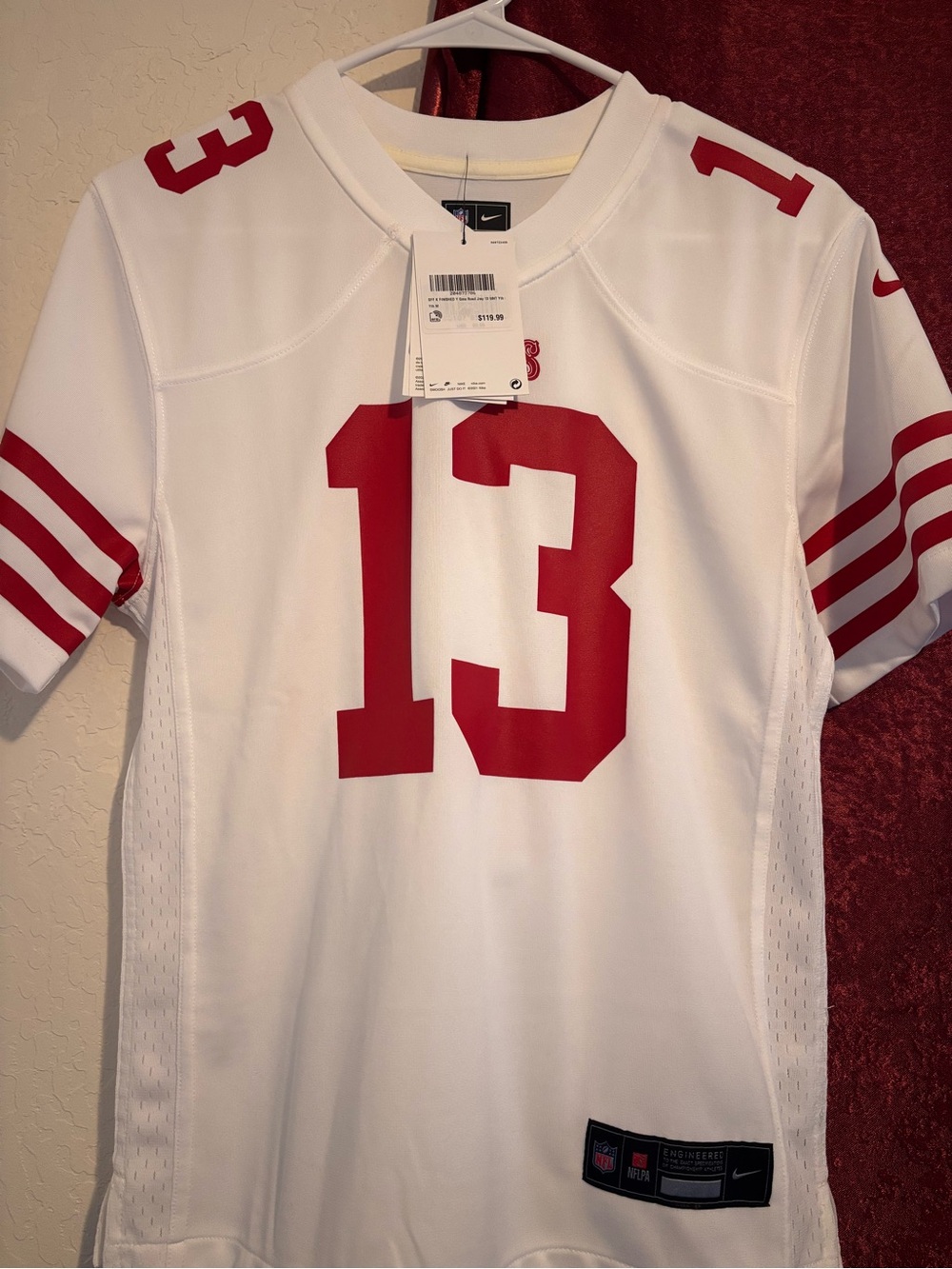 NFL Purdy White Youth Football Jersey